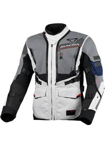 Macna Flexodus, textile jacket waterproof , color: Light Grey/Grey/Black/Blue , size: XXL