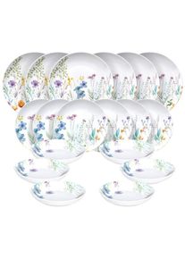 Tognana , Mehrfarbig , Keramik , Blume , ISO 9001 , Kochen & Essen, Geschirr, Geschirrsets, Kombiservices