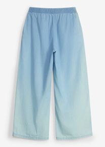 bonprix Spodnie culotte z czystej bawełny organicznej z wygodnym pasem, niebieski, 176