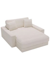 CARRYHOME Xxl-Sessel, Naturfarben, Kunststoff, F&uuml;llung: Schaumstoff, Silikon,Schaumstoff, Silikon, 160x87x190 cm, Wohnzimmer, Sessel, XXL-Sessel