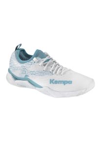 Hallenschuh Kempa "Hallen-Sport-Schuhe Wing Lite 2.0 W", Herren, Gr. 7.5, wei&szlig;, aqua, Obermaterial: 100% Textilmaterial TEXMAT., Schuhe Hallenschuh