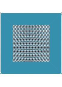 Outdoorteppich BENT "Carpet oriental/ -Caribbean", blau (light blau hawaiin print), Teppiche, B : 250cm 1 Stk., 4mm, L: 250cm, Polyester, Outdoorteppich, PFC frei, B:250cm H:4mm L:250cm