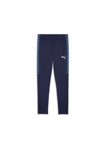 Trainingshose Puma "TEAMLIGA26 TRAINING PANTS", Herren, Gr. S, N-Gr, blau (Puma navy, Puma wei&szlig;, blau horizon), Sweatware, Obermaterial: 100% Polyester, mehrfarbig, slim fit normal, Hosen Trainingshose, atmungsaktives Material, mit DryCELL Technologie, Slim Fit Passform