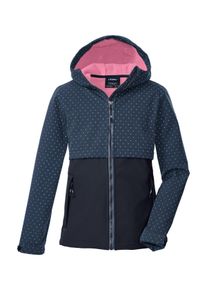Softshelljacke Killtec "KOW 227 GRLS SFTSHLL JCKT", M&auml;dchen, Gr. 152, dunkelblau, Oberseite: 92% Polyester, 8% Elasthan;R&uuml;ckseite: 100% Polyester;Futter: 100% Polyester, Jacken Softshelljacke, Softshelljacke f&uuml;r Kids: wind- und wasserabweisend, reflektierend