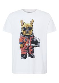 T-Shirt Blend "T-Shirt BHTee", Herren, Gr. S, wei&szlig; (snow wei&szlig;), Obermaterial: 100% Baumwolle CO., Shirts T-Shirt