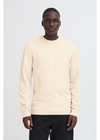 Strickpullover Blend "BHBRANKO CREW KNIT", Herren, Gr. M, crockery melange, Strick, Obermaterial: 60% Wolle, 40% Nylon, unifarben, regular fit normal, Rundhals, B&uuml;ndchen, Pullover Strickpullover, Wollmischung, regular fit