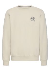 Rundhalspullover Blend "Rundhalspullover BHSweatshirt", Herren, Gr. XL, grau (oyster gray), Obermaterial: 55% Polyester PES. 45% Baumwolle CO., Pullover Rundhalspullover