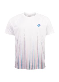 Funktionsshirt Lotto, Herren, Gr. M, wei&szlig; (hellwei&szlig;), 100% Polyester, bedruckt, normal, Rundhals, Shirts Funktionsshirt, - in Polyester Piqu&eacute; Qualit&auml;t