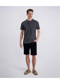 Henleyshirt Pierre Cardin "Henley uni slub yarn", Herren, Gr. M, ombre blau, Slub, Obermaterial: 100% Baumwolle, unifarben, h&uuml;ftbedeckend, Rundhals, Shirts Henleyshirt, aus Slub Yarn Qualit&auml;t