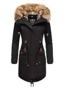 Wintermantel Navahoo "Wintermantel Rosinchen", Damen, Gr. XS, schwarz, Obermaterial: 100% Baumwolle CO. Obermaterial: Futter: 100% Polyester PES. 100% Polyester PES., M&auml;ntel Wintermantel