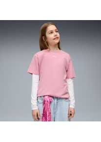 T-Shirt Puma "ESS BOXY TEE G", M&auml;dchen, Gr. 164, poised pink, Jersey, Obermaterial: 100% Baumwolle, unifarben, relaxed fit normal, Rundhals, Shirts T-Shirt, kastenf&ouml;rmiges Shirt, Kurzarm, modern