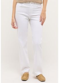 Straight-Jeans Angels "Lara", Damen, Gr. 34, L&auml;nge 32, wei&szlig;, Denim/Jeans, Obermaterial: 89% Baumwolle, 8% Polyester, 3% Elasthan, Jeans Straight-Jeans, Wide Leg