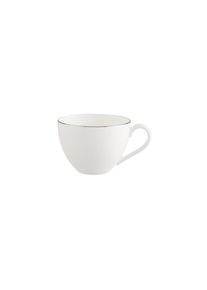 Villeroy & Boch Tasse VILLEROY & BOCH "Kaffeetasse Anmut Platinum No.1 150 ml wei&szlig;", wei&szlig;, Porzellan, Trinkgef&auml;&szlig;e, Tasse