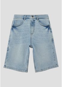 Jeansbermudas s.Oliver JUNIOR, Jungen, Gr. 140, N-Gr, light blau, Web, Obermaterial: 83% Baumwolle, 15% Polyester, 2% Elasthan, unifarben, normal kniefrei, Jeans Jeansbermudas, im 4-Pocket-Style und mit Stretch/f&uuml;r Boys