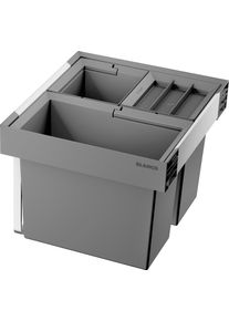 Einbaum&uuml;lleimer Blanco "FLEXON II Low XL 60/3", schwarz, B:56cm H:32,5cm T:40cm, Kunststoff, M&uuml;lleimer, Einbaum&uuml;lleimer, Abwaschbare und entnehmbare Eimer