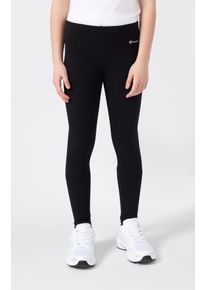 Leggings Champion "ICONS Leggings Terry", M&auml;dchen, Gr. XXL (176), N-Gr, schwarz (nbk, ns), Obermaterial: 95% Baumwolle, 5% Elasthan, Hosen Leggings, f&uuml;r Kinder