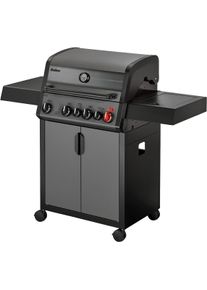 Gasgrill Enders "Hyde 4 SIKR Turbo", schwarz (schwarz, grau), B:135cm H:118cm T:56cm, Grills, Gasgrill, erreicht turboschnell extrahohe Temperaturen f&uuml;r scharfes Anbraten​