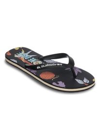 Sandale Quiksilver "One Piece Molokai Art", Herren, Gr. 10 (43), schwarz, Obermaterial: 100% Synthetik, Futter: 100% Synthetik, Laufsohle: 100% Schwammgummi., Schuhe Sandale