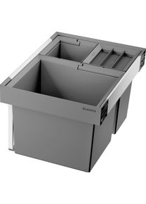Einbaum&uuml;lleimer Blanco "FLEXON II Low 50/3", schwarz, B:46,2cm H:32,5cm T:40cm, Kunststoff, M&uuml;lleimer, Einbaum&uuml;lleimer, Abwaschbare und entnehmbare Eimer