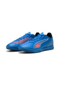 Fu&szlig;ballschuh Puma "ULTRA 6 PLAY IT", Gr. 44,5, wei&szlig; (ultra blau, Puma wei&szlig;, glowing rot), Synthetik, Schuhe Fu&szlig;ballschuh, f&uuml;r Halle und Stra&szlig;e, mit leichter Gummilaufsohle, Schn&uuml;rverschluss