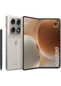 Motorola Smartphone "razr fold", Energieeffizienz: A, pantone lily wei&szlig;, 512 GB, Mobiltelefone, Smartphone