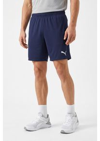 Trainingsshorts Puma "TEAMGOAL SHORTS", Herren, Gr. 3XL, N-Gr, blau (Puma navy, Puma wei&szlig;), Interlock, Obermaterial: 100% Polyester, unifarben, regular fit kniefrei, Hosen Trainingsshorts, aus Polyester, kniefrei, mit Interlock-Material, modernes Design