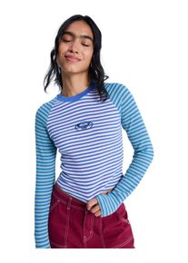 Longtop Roxy "Highlite Season", Damen, Gr. XS, coconut milk stripy soul mini, Obermaterial: 60% Baumwolle, 40% Polyester., Tops Longtop