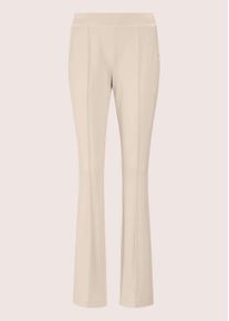 Madeleine Mode Schlupfhose MADELEINE "Bootcut-Hose Schlupfhose mit ausgestelltem Bein", Damen, Gr. 42, N + K Gr, grau (kiesel), Obermaterial: 65% Viskose CV. 30% Polyamid PA. 5% Elasthan EL., Modern, normal, Hosen Schlupfhose