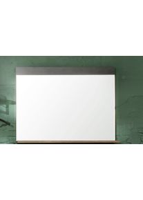 Garderobenspiegel Home Affaire "Ilana", wei&szlig; (graphit grau matera), B:90cm H:69cm T:16cm, Glas, Holzwerkstoff, Spiegel, Garderobenspiegel, Spiegel mit Ablageboden - (B/T/H) 90/16/69 cm