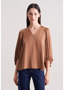 Tunika Seidensticker, Damen, Gr. 38, camel, 75% Acetat, 25% Polyester, unifarben, Tuniken Tunika