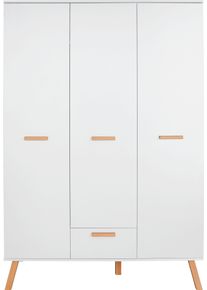 Kleiderschrank TRENDTEAM "Mats", wei&szlig;, B:130cm H:190cm T:60cm, FSC-zertifizierter Holzwerkstoff, Schr&auml;nke, Kleiderschrank, 3 t&uuml;rig