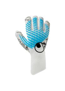 Torwarthandschuhe Uhlsport "Torwarthandschuhe FM Cybertec Ultragrip HN", Herren, Gr. 11, wei&szlig;, cyberblau, schwarz, Obermaterial: 81% Gummi rubber. 13% Polyester PES. 6% Nylon NY., Handschuhe Torwarthandschuhe