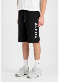 Shorts Alpha Industries "Alpha Jersey Short", Herren, Gr. XS, Normalgr&ouml;&szlig;en, schwarz, Obermaterial: 100% Baumwolle, Hosen Shorts, Topseller
