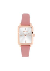 Quarzuhr Tamaris "Tiny Leather", koralle, Armbanduhren, Damen, Quarzuhr, Armbanduhr, Damenuhr, Lederarmband, analog