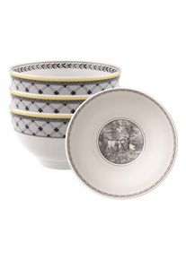 Villeroy & Boch Schale VILLEROY & BOCH "Bols Audun Ferme 470 ml 4er Set bunt", bunt, Sch&uuml;sseln, Schale