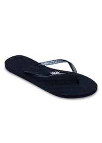 Sandale Roxy "Viva Sparkle", Damen, Gr. 6(36), schwarz, silber, schwarz, Obermaterial:Obermaterial: 98% Synthetikmaterial, 2% Metall / Futter: 100% Synthetikmaterial / Au&szlig;ensohle: 100% Moosgummi;, Schuhe Sandale
