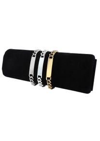 Adelia&acute;s Panzerarmband ADELIA&acute;S "Unisex Armband &iquest; Panzerarmband aus Edelstahl 21 cm" Gr. 21, gold, Armb&auml;nder, Damen, Edelstahl, Panzerarmband