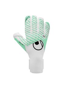 Torwarthandschuhe Uhlsport "Torwarthandschuhe FM Absolutgrip Tight HN", Herren, Gr. 8, wei&szlig;, mint, schwarz, Obermaterial: 81% Gummi rubber. 13% Polyester PES. 6% Nylon NY., Handschuhe Torwarthandschuhe