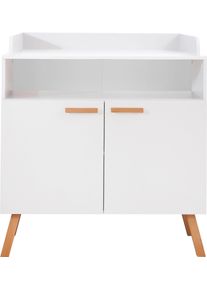 Wickelkommode TRENDTEAM "Mats", wei&szlig;, B:96cm H:105cm T:78cm, Wickelkommoden, Wickelkommode