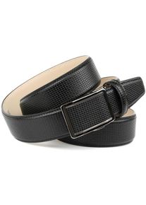 Lederg&uuml;rtel Anthoni Crown, Herren, Gr. 95, schwarz, Leder, unifarben, G&uuml;rtel Lederg&uuml;rtel, eleganter Look im Flecht-Design