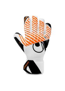 Torwarthandschuhe Uhlsport "Torwarthandschuhe FM Soft HN Comp Kids", Kinder, Gr. 7, wei&szlig;, schwarz, fluo orange, Obermaterial: 81% Gummi rubber. 13% Polyester PES. 6% Nylon NY., Handschuhe Torwarthandschuhe