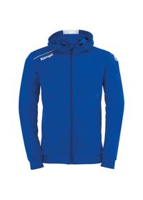 Trainingsjacke Kempa "Trainingsjacke PLAYER HOOD JACKET", Herren, Gr. M, royal, wei&szlig;, Obermaterial: 100% Polyester PES., Jacken Trainingsjacke