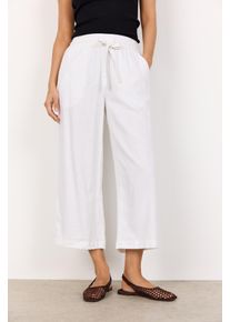 Schlupfhose soyaconcept "SC-INA 12-C", Damen, Gr. XXL, N-Gr, wei&szlig;, Web, Obermaterial: 55% Leinen, 45% Viskose, unifarben, kn&ouml;chelfrei, Hosen Schlupfhose, Viskosemischung mit Leinen
