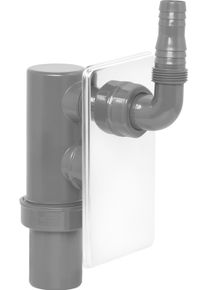 Siphon CORNAT "REZYKLAT Maschinen-Unterputz-Geruchverschluss", grau, Polycarbonat (Rezyklat), Siphons, Siphon, 1" x 40, 19 - 23, aus Recycling Kunststoff