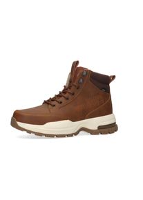Schn&uuml;rboots Dockers by Gerli, Herren, Gr. 45, braun (cognac, dunkelbraun), Nubuklederimitat, Textil, Schuhe Schn&uuml;rboots, Schn&uuml;rboots mit Warmfutter