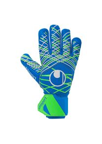 Torwarthandschuhe Uhlsport "Torwarthandschuhe AQUASOFT HN", Herren, Gr. 9.5, pacific blau, fluo gr&uuml;n, wei&szlig;, Obermaterial: 64% Gummi rubber. 24% Polyester PES. 7% Nylon NY. 5% Polyurethan PU., Handschuhe Torwarthandschuhe