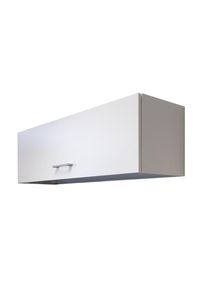 FlexWell K&uuml;chenoberschrank, Wei&szlig;, Holzwerkstoff, 100x32x32 cm, Made in Germany, Zusatzausstattung erh&auml;ltlich, h&auml;ngend, K&uuml;chen, K&uuml;chenm&ouml;bel, K&uuml;chenschr&auml;nke, K&uuml;chenoberschr&auml;nke