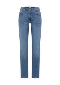 Straight-Jeans Mustang "Damen Style Julia", Damen, Gr. 30, L&auml;nge 30, 682 mittelblau, Denim/Jeans, 99% Baumwolle, 1% Elasthan, unifarben, straight fit, Jeans Straight-Jeans