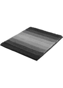 Badematte Meusch "Palace", schiefer, H:20mm, Obermaterial: 100% Polyester, Badematten, Badematte, Streifendesign im Farbverlauf