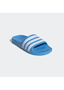 Badesandale adidas Sportswear "AQUA ADILETTE", M&auml;dchen, Gr. 36, wei&szlig; (blau burst, ftwr wei&szlig;, blau burst), Synthetik, Schuhe Badesandale, Badelatschen, f&uuml;r Kinder & Jugendliche
